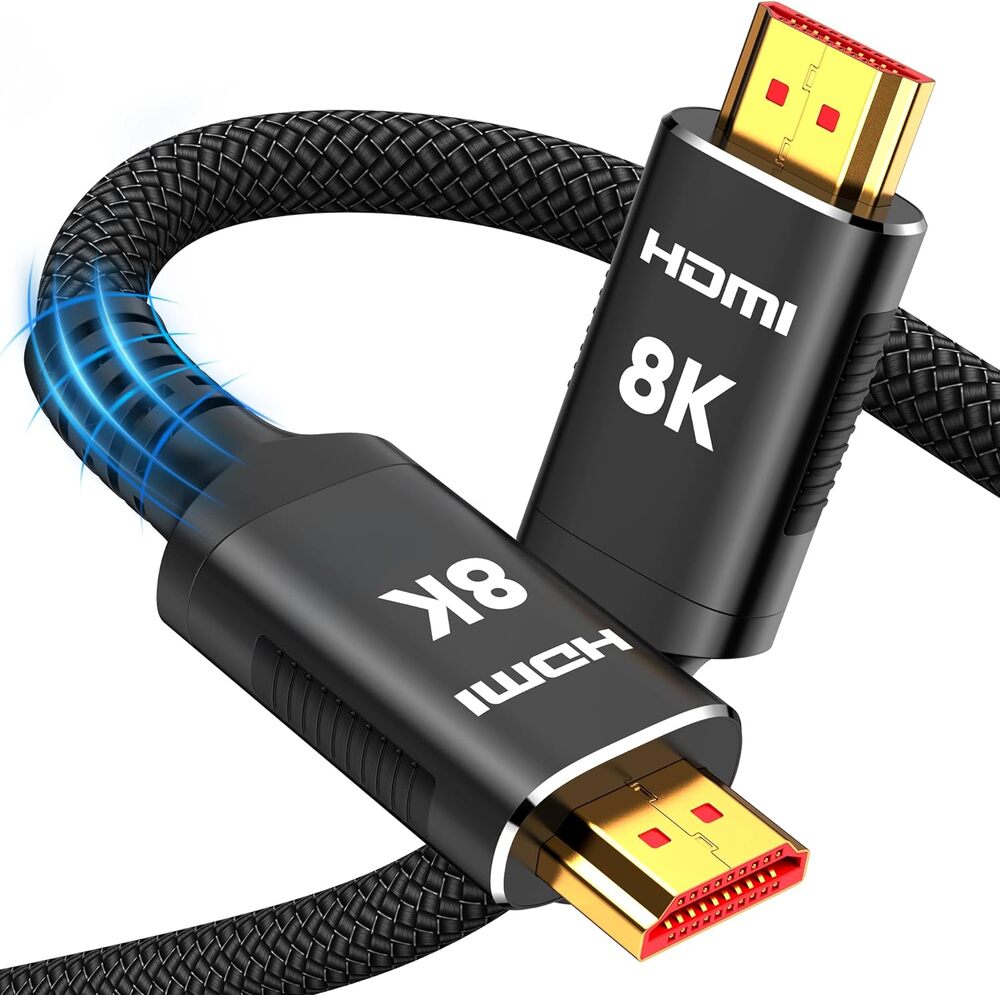 25 ft, 8K 48Gbps Ultra High-Speed HDMI 2.1 Cables Cord, 10K 8K@60Hz, 4K@120Hz